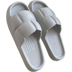 Non-slip Bathroom Slippers,Soft Slippers,Indoor And Outdoor Platform Pool Slippers Shower Slippers (Color : Grey, Size : 44 * 45)