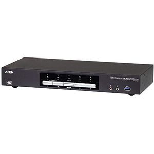 Aten CS1944DP 4-Port USB 3.0 KVM-schakelaar, 4K DP Zwart