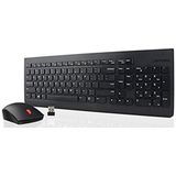 Lenovo 4X30M39497 toetsenbord Inclusief muis RF Draadloos QWERTY Amerikaans Engels Zwart