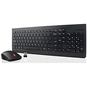 Lenovo 4X30M39497 toetsenbord Inclusief muis RF Draadloos QWERTY Amerikaans Engels Zwart