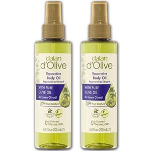 Dalan d'Olive lichaamsolie in spuitfles, 2 x 200 ml, set van 2