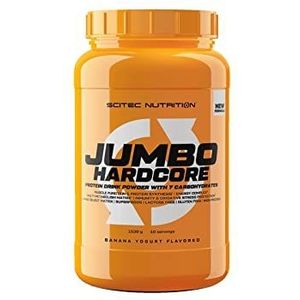 Scitec Nutrition Jumbo Hardcore, Protein drink powder with 7 carbohydrates, 1530 g, Banana Yogurt