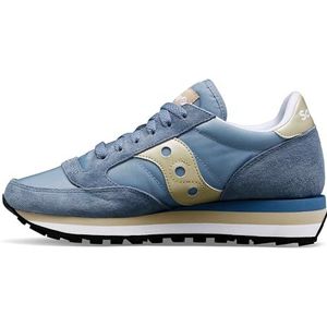 Saucony Jazz Triple S60530-44. Sneakers voor dames en meisjes, lichtblauw-goud, maten 36 tot 41, Triple Light Blue Gold, 37 EU