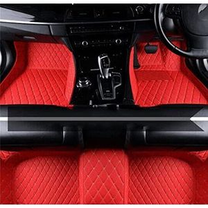 Waterdichte Autotapijten Voor Subaru XV Voor Crosstrek GP 2013-2017 Automatten Lederen Vloermat Tapijten Tapijten Beschermende Pad Onderdelen All weather antislipmat(RHD Racing Red)