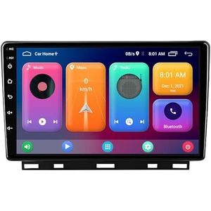 Dubbele DIN Android 14 autoradio voor Renault Clio 5 Lutecia 2019-2021 9 Duim QLED Touch screen-met Draadloze Carplay Android Auto GPS navigatie 4G WiFi Stuurwielbediening achteruitrijcamera(P3 WIFI 4