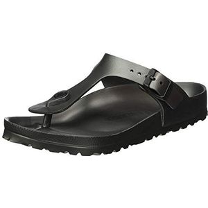 BIRKENSTOCK Gizeh FL teenslippers voor volwassenen, uniseks, grijs antraciet, 41 EU