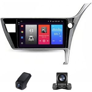 Autoradio 2 Din met Carplay Android Auto Wireless,geldt voor Toyota Corolla 11 Auris LHD RHD 2017-2018 9inch touchscreen Bluetooth Stereo Auto achteruitrijcamera GPS-navigatie(A,NF-2)