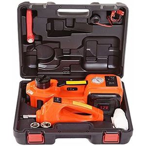 Vloerkrik, 12V Jacking opblaasbare verlichting 3-in-1 elektrische hydraulische jack SUV Band verandert elektrische sleutel,Krik hem op