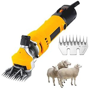 1000W Elektrische Schapen Scheren Cutter 9 Versnellingen Geitenwol Scheren Aanpassing Push Trimmer Tool Krachtige Schaar Machine
