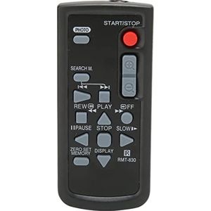 RMT 830 Afstandsbediening voor camcorders, Vervangende Camcorderafstandsbediening, Stabiel en Gevoelig, Gemakkelijk Te Gebruiken, Comfortabel Om aan Te Raken