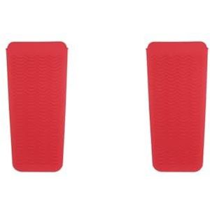 2 Set van Krultang Siliconen Mat Hittebestendige Krultang Pouch Hair Straightener Pad Hot Hair Tool, Rood