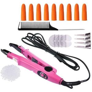 Pro Variabele Constante Warmte Haarverlengingsijzer Keratine Bonding Tools Kwaliteitsfusie Heat Connector Machine Haarverlengingsset Efficiënte Tijdbesparing