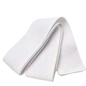 5Yards elastische band naaien kleding broek stretch riem kledingstuk DIY stof tailleband accessoires wit zwart 3,0 mm-50 mm-45 mm wit