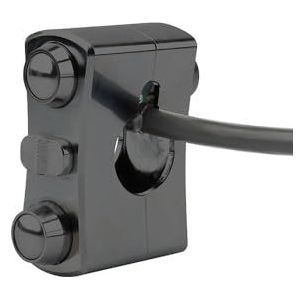 LED Stuurschakelaar Motorfiets 1"" 25mm Stuurbedieningsschakelaar Voor Touring Voor Softail Voor Sportster Voor Dyna Universeel(Black)