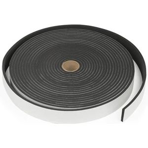 Schuimrubber afdichtingstape, 38 mm breed, 25 mm dik, 3,8 m lang, voor deuren en ramen, geluidsisolatie