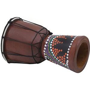 Djembe Drum 4 Inch Afrikaanse Drum Afrikaanse Drummer Drum Percussie Instrument Kleur Patroon Voor Beginners