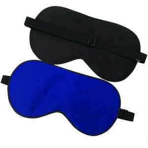 Cmis Kbei Moerbei Zijde Slaap Oogmasker Volwassen Zachte Blinddoek Gladde Oogdekking Slaap Elastische Band (RoyalBlue, 1pc)