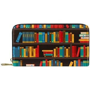 Boekenplank Multi mooie portemonnee lederen lederen rits lange portemonnee, Meerkleurig, 20.5x2.5x11.5cm/8.07x1x4.53 in, Klassiek