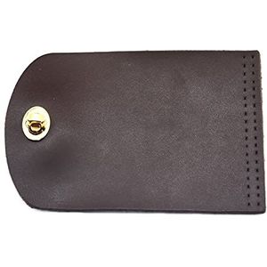 yaoqijie Zwarte Koffie Tas Flip Cover Lederen Vervangende Tas Accessoires Met Slot Handgemaakte DIY Handtas Schoudertas Onderdelen 15x10cm lasting (Color : Coffee)