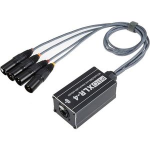HIOPOIUYT 4 kanaal 3Pin Mannelijke/Vrouwelijke Snake Multi Networking Snake Receiver aan Enige Ethercon Kabel