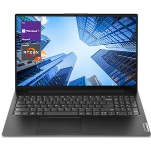 Lenovo V-Series V15 Business Notebook, 39,6 cm (15,6 inch) FHD-display, AMD Ryzen 7 7730U, 40 GB RAM, 1 TB SSD, cijferblok, HDMI, RJ45, webcam, WLAN, Windows 11 Pro, zwart