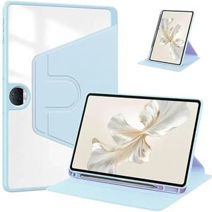 Tablet Case Geschikt for Huawei Honor Pad 9 HEY2-W09/W19 (2024) 12.1 inch Smart Roterende Met Potlood Houder Tablet Cover(Sky blue)