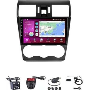 Android Double Din Car Stereo 9 Inch Touchscreen Autoradio Autotoebehoren Multimedia Stuurwielbediening met Navigatie Plug And Play Voor Subaru Forester 4 SJ XV WRX 2013 2014 2015(M100S WIFI 1G+16G)