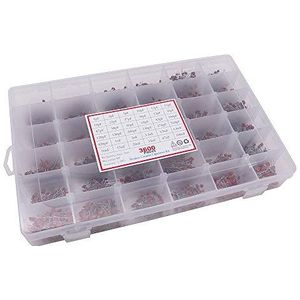 DollaTek 3600 stuks 36 waarden per 100 stuks 1pF - 100nF keramische condensatoren assortiment 50V met opbergdoos