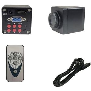 Zwart 20MP VGA 1080 P Digitale Video Microscoop Camera Met 130X C Mount Lens Industriële Microscopio Telefoon PCB reparatie Tools Helder en glad(Camera)