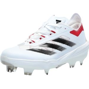 adidas Adizero Impact Baseball Sneakers voor heren, Wit Zwart Team Power Red, 50.5 EU