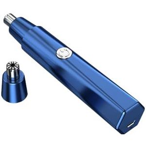 Neus Haar Trimmer Wasbare Batterij Aangedreven Elektrische Scheren Been Voet Remover ABS Roestvrij Staal Hoofd Clippers Blauw 1Pc Hoofd