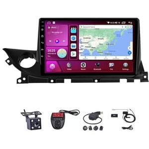 Android Autoradio Video Multimedia Speler, 9 Inch Touch Screen Radio Plug And Play Autotoebehoren met Bluetooth En Navigatie En Achteruitrijcamera Voor Mazda 6 Mazda6 III 3 GJ GL ATENZA 2018-2021(M3
