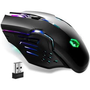 EMPIRE - RF903 - Draadloze Gamingmuis - Zwart - 4800 DPI, 500Hz, RGB LED-achtergrondverlichting