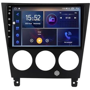 Dubbele DIN Android 14 autoradio voor Subaru Impreza 2002-2007 9 Duim QLED Touch screen-met Draadloze Carplay Android Auto GPS navigatie 4G WiFi Stuurwielbediening achteruitrijcamera(P5 4G+WIFI 8Core