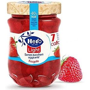 Hero Light Fragole lichte broodbeleg, aardbeien, Italië, 280 g