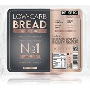 Be Keto No1 Keto Brood 190 g - Glutenvrij brood Keto-voedsel rijk aan vezels en eiwitten voor Keto en koolhydraatarm dieet