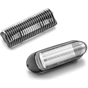 vhbw - Messen Compatibel Met Braun 170, 170s-1, 1715, 1735, 1775, 180, 190, 190s-1, 2000 - Scheeraccessoires - Zwart, Zilver