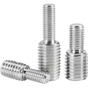 304 A2 roestvrij staal draadadapter mannelijk naar mannelijk dubbele kop overdrachtsschroef reductiebout(M5x6-M8x8mm)