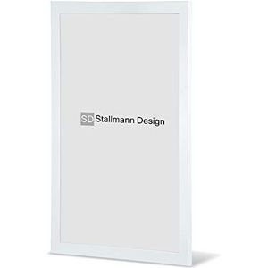 Stallmann Design Fotolijst New Modern 50x100 cm wit hoogglans frame voor DIN A4 en 60 andere formaten fotolijst wissellijst van hout MDF meerdere kleuren selecteerbaar lijst voor foto's of foto's