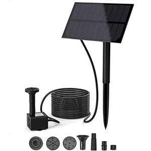 Zonne-fontein Solar Fontein Pomp Met 4 Nozzles En 10ft Waterleiding Zonne-energie Pomp for Vogel Bad Vijver Tuin En andere Plaatsen Voor vogelbad, tuin