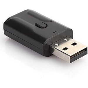 2-in-1 Bluetooth-zender en -ontvanger, USB-adapter voor draadloze audio-transceiver Ondersteuning voor handsfree bellen Plug-en-play voor luidspreker Hoofdtelefoon TV en stereosysteem voor thuis