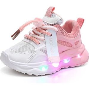 Unisex verlichte sneakers Lichtgevende schoenen Sportieve sneakers for jongens en meisjes – Lichtgewicht, ademend, veelzijdig for vrijetijdsbesteding in de buitenlucht(Roze,30 EU)