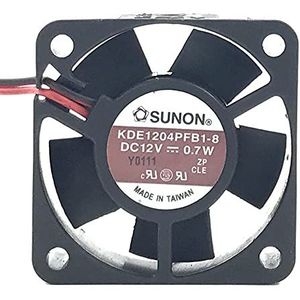 KDE1204PFB1-8 DC12V 0.7W 4CM 4010 2-wire ball mute cooling fan