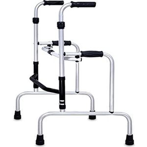 Standaard Wandelaars Opvouwbare Walker Hulp Voor Ouderen Aluminium Wandelen Frame Revalidatie Training Hoogte Verstelbare Wandelen Beugel Voor Gehandicapte Volwassenen