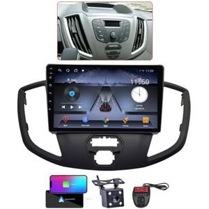 9 Inch Touchscreen Dubbel DIN Autoradio Compatibel met Ford Tourneo Custom Transit 2012-2021 met Carplay/Android Auto FM RDS DAB+ Autoradio Draadloze Carplay Android Auto BT 5.0 DSP(B,NF-1)