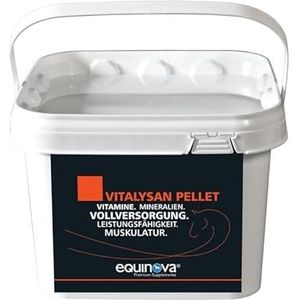 Equinova® Vitalysan Pellet, mineraalvoer voor paarden, dekking van voedingsstoffen, organisch gebonden sporenelementen, op basis van luzerne, 3 kg