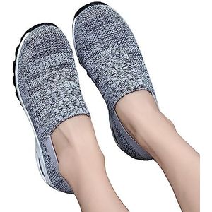 Slip-on schoenen voor dames, lichte, ademende mesh-wandelschoenen voor dames, gymschoenen voor training, hardlopen, wandelen, kamperen, fitnessstudio Novent