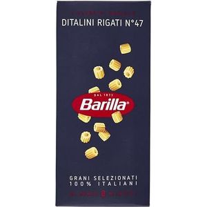 5 x Pasta Barilla Ditalini Rigati N° 47 korte pasta 500 g verpakking 100% Italiaans