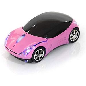 Draadloze muis voor kinderen, winnaar 2.4G draadloze muis met USB-ontvanger, auto draadloze muis optische muis 1600 DPI voor laptop pc tablet gaming kantoor Mac (roze)