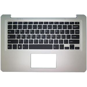 Laptop PalmRest & toetsenbord voor IVIEW 1330NB-PK 1330NB 1330NB-BL Zwart Verenigde Staten VS Toetsenbord Witte Top Case